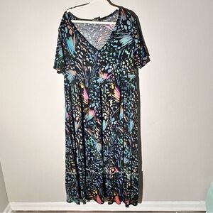 Torrid size 2 women’s Colorful Butterfly Print Dress